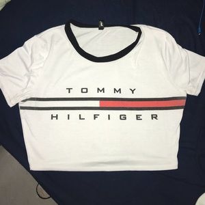 tommy hilfiger crop top